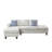 Modular Reconfigurable 4 - Seat With Hidden Storage And Coordinated Accent Pillows, Beige Linen Material, Foam Filler, 97 Inch Product Depth, 57 Width, 34 Height For Modern Living Rooms Compartments-3851705