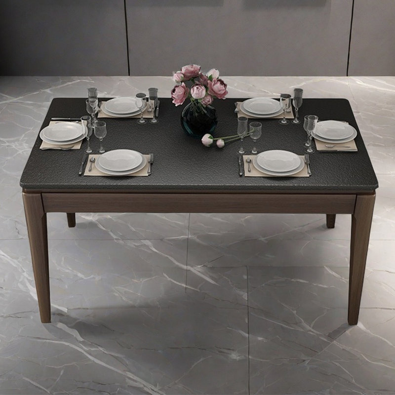 Italian style simple rectangular dining table, 29.5"H x 55.1"L x 31.5"W