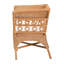 Fauteuil bohémien en rotin miel clair