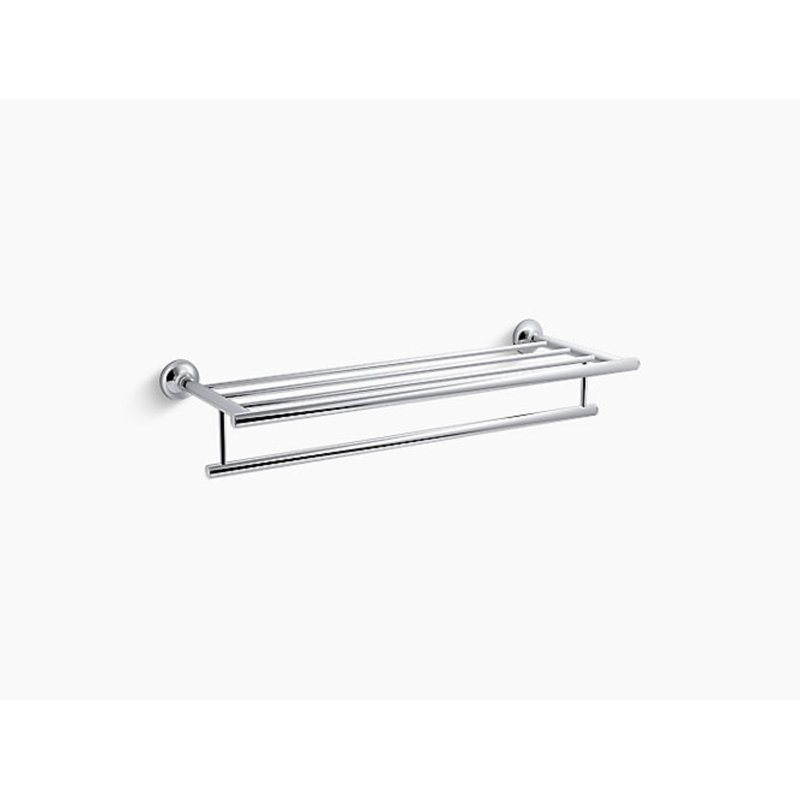 Coralais® Wall Mounted Towel Rack, Polished Chrome