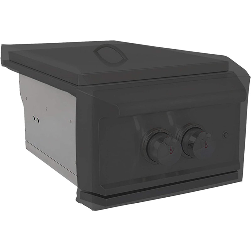 Blue Elephant Grill Cover, 35.6cm H x 63.5cm W x 40.6cm D, Black