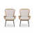 Coussin brun clair / structure brune