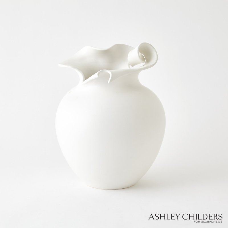 Charlotte Vase-White
