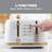 West Bend Timeless 4-Slice Toaster, in White/Gold