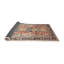 Tapis brun/bleu/orange traditionnel Mediouna-1491566013