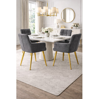Chaise de salle à manger Velora - Gris (ensemble de 2)