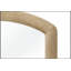 Miroir arqué en corde avec cadre de couleur caramel, parfait pour un décor côtier et moderne.
