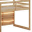 Lit mezzanine en bois avec glissade, tablettes de rangement et rampe d'escalade-182024994