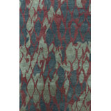 Abstract Area Rug in Red/Brown