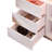 White High-Gloss Sideboard With 2 Doors And 3 Drawers,Storage With RGB LED(App-Controlled) Multi-Purpose Cabinet