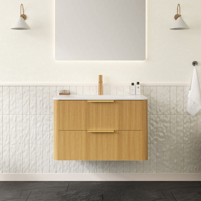 Meuble-lavabo avec lavabo 30 po ZANE, 30", Chêne clair