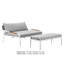 Stokes 51'' Powder Coated Aluminum Outdoor Daybed