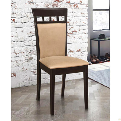 Ensemble de 2 chaises d'appoint rembourrées beiges