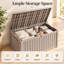 Boîte de rangement verrouillable en résine résistante à l'eau 180 gallons Emperic Design-98429067-138329738