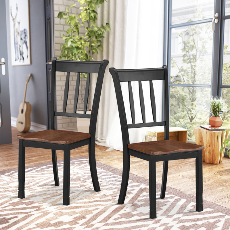 Chaise d'appoint à dossier à lattes Svantepolk, Noir, noir, noir, noir