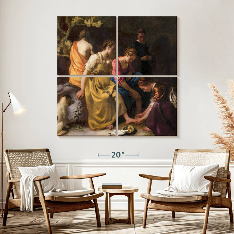 Leisha Diana et ses nymphes 1653-1654, H 57 po x l 57 po