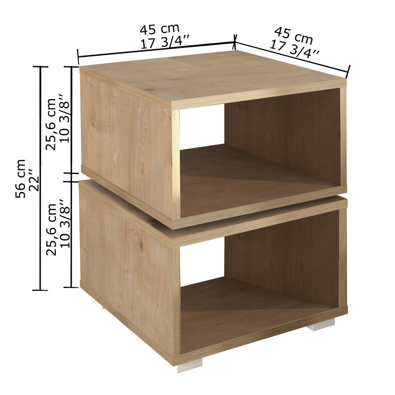 End Table, Oak