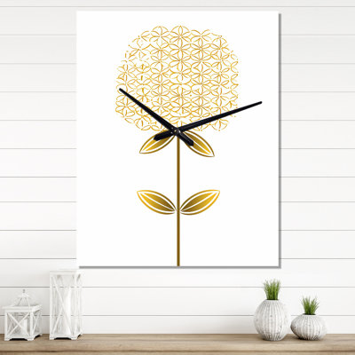 Horloge murale florale