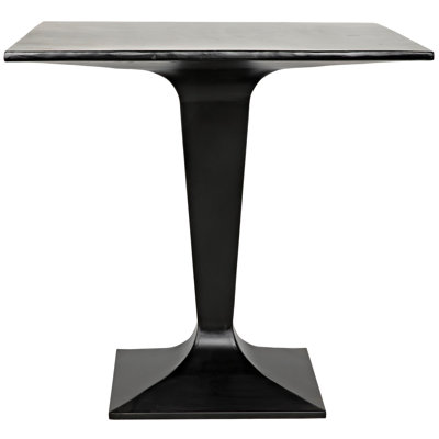 Anoil 30" Steel Pedestal Dining Table by Noir