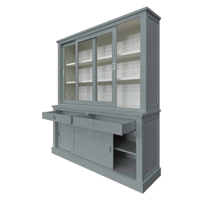 Antione Display Cabinet, Traffic Grey