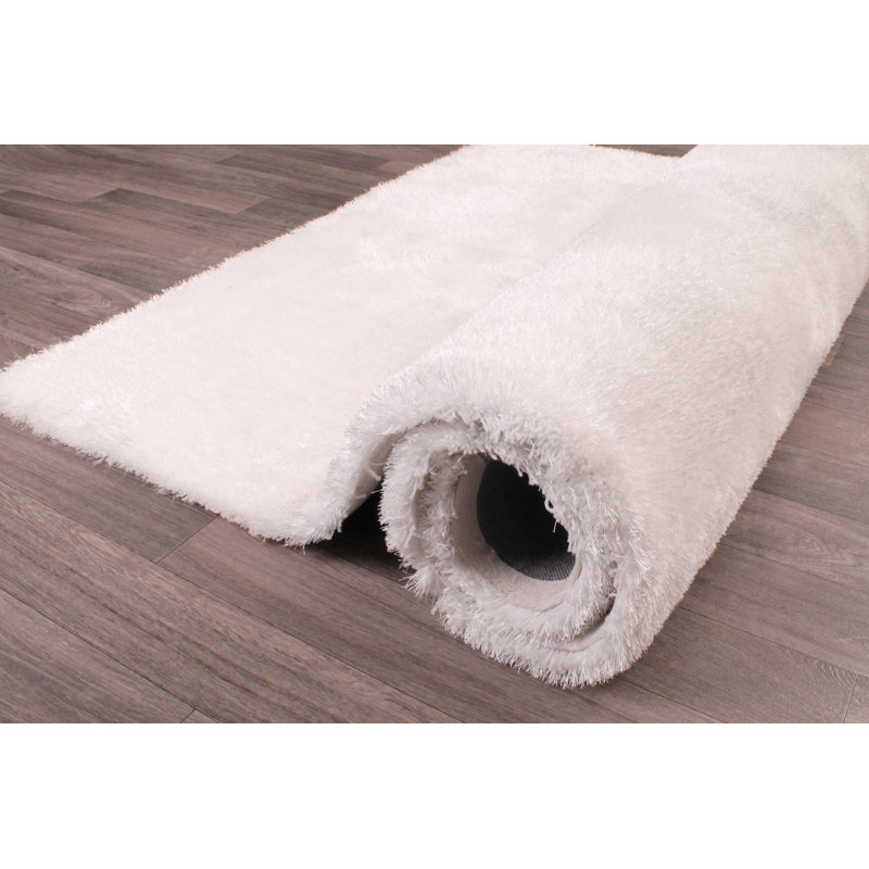 Lerma Solid Colour Shag Area Rug, Rectangle 80 x 150cm