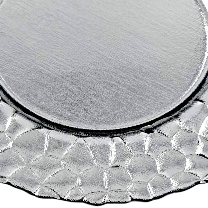 Glass Charger, Silver