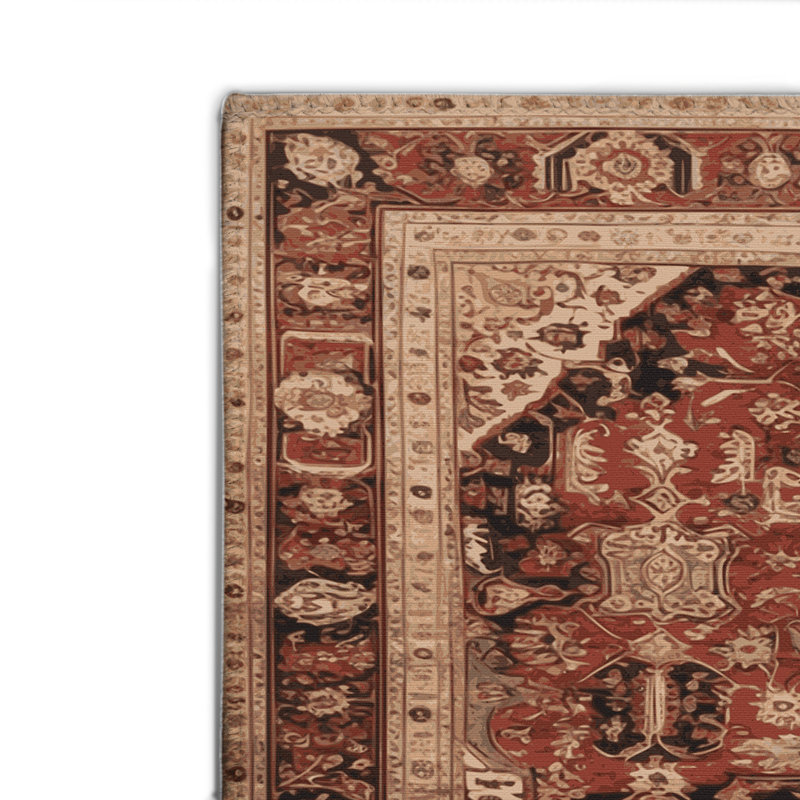 Tapis d'intérieur et d'extérieur brun Persian, Rectangulaire 2 pi x 3 pi