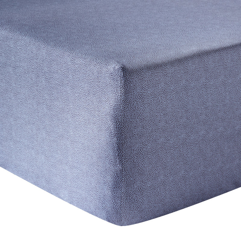 Imaginaire Egyptian Cotton Sateen Geometric Fitted Sheet, Queen Fitted Sheet