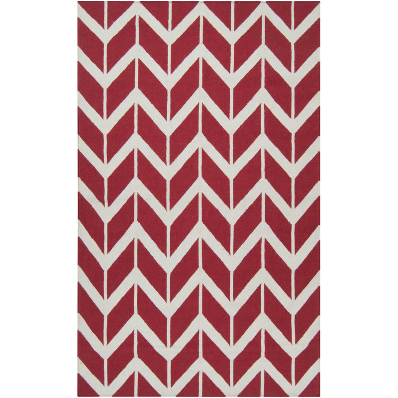 Vo Wool Chevron Indoor Rug, Rectangle 2' x 3'
