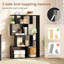 Open-Back Geometric Bookshelf Home 6-Cube Large Bookcase-1134490001