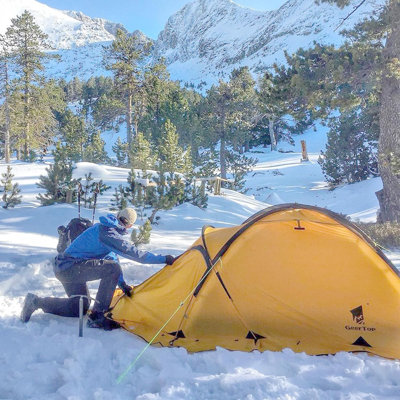 2-person Camping Tent - Easy Setup, Waterproof, Double-layer, All-weather Portable Tent For Camping, Mountaineering, Hiking.