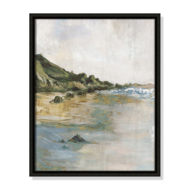 Tide’s Edge Print by , 15.5" H x 12.5" W, Espresso
