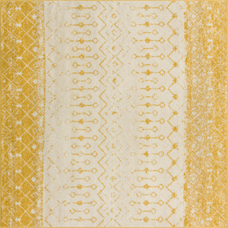 Abstract Indoor Rug, Square 7'10"