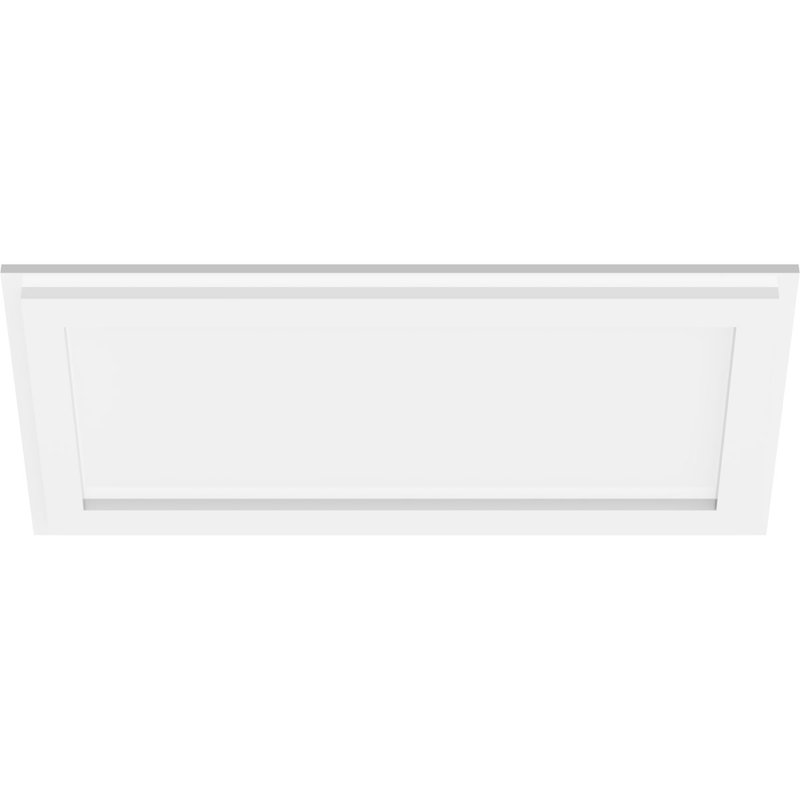 Médaillon de plafond contemporain en pvc de qualité architecturale rectangulaire, H 1 po x l 24 po x P 12 po
