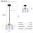 1-Light Dimmable Glass Single Dome Kitchen Island Pendant