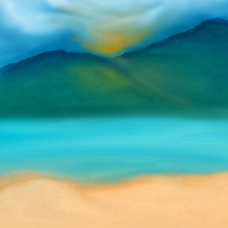 Seascape - Wrapped Canvas Print, 91cm H x 91cm W x 3.8cm D