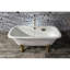 Kingston Brass Aqua Eden 67-Inch Cast Iron Rectangular Double Ended Clawfoot Tub (No Faucet Drillings)-36261718