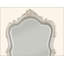 Miroir blanc perle