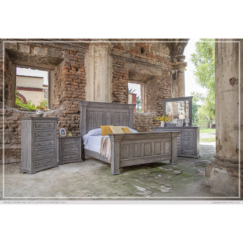 Jahlon 6 Drawer 69'' W Solid Wood Dresser with Mirror (MIRROR NOT INCLUDED)