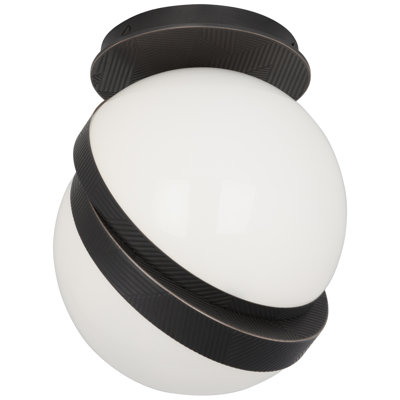 Brut Glass Flush Mount