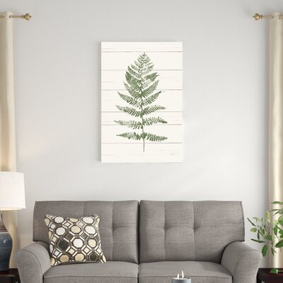 Fern Print II by Moira Hershey- Wrapped Canvas Graphic Art Print -  Gracie Oaks, DCFE12FD6EEF42AD8807B7A97D22C723