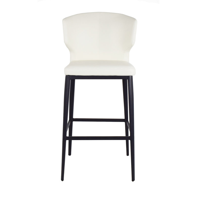 Tabouret de bar et de comptoir Aislinn, Blanc, Tabouret de comptoir (assise de 26 po de hauteur)