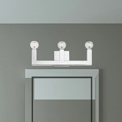 Éclairage pour meuble-lavabo à 3 lumières à intensité variable Zacari