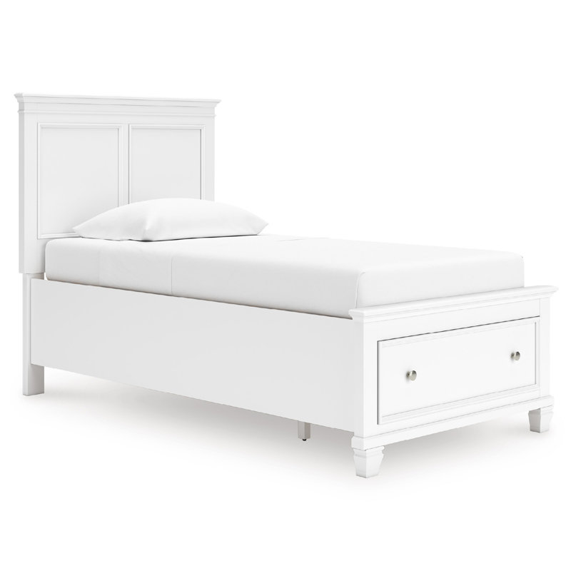 Gurmeet Twin Panel Storage Bed, Twin, White