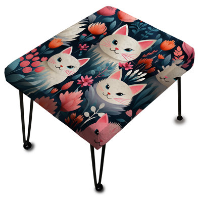 Atre - Animal Print Rectangle Ottoman