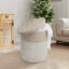 Panier à linge en corde de coton tissé 50L - Panier de rangement décoratif pour vêtements, couvertures et jouets | Panier polyvalent pour le salon, la chambre de bébé, la salle de bain et la chambre à coucher