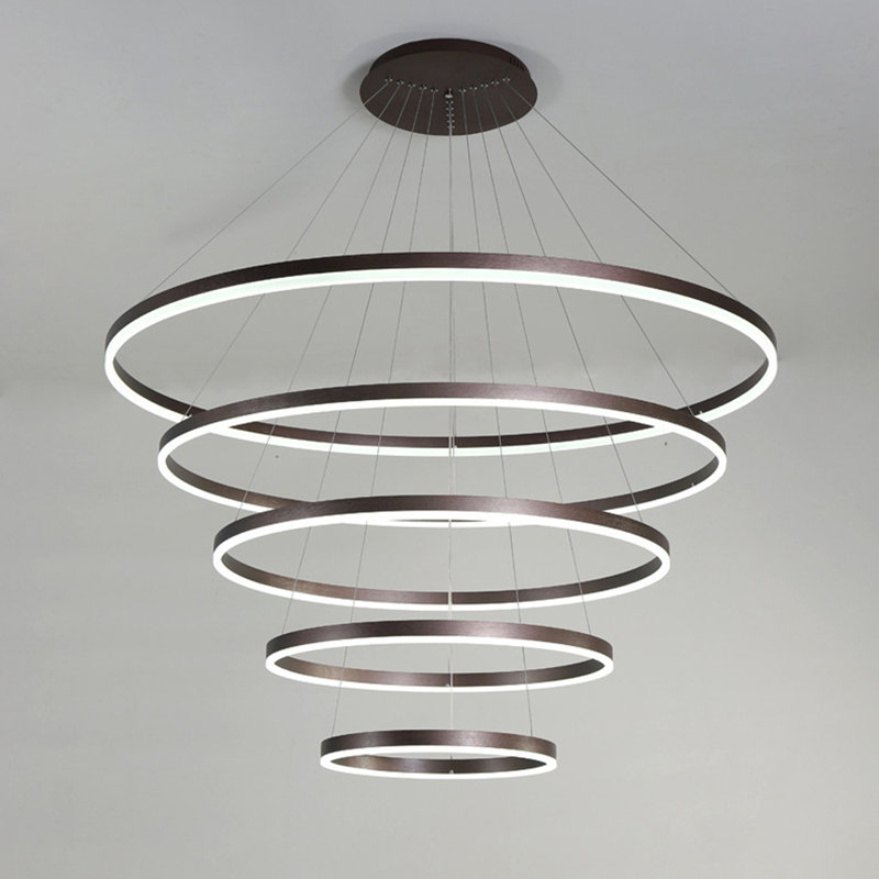 Konstadinos 5 - Light Unique Tiered LED Chandelier 39"