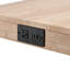 Ensemble de table de bar transitionnelle à 3 tablettes de 59 po de largeur avec tabourets capitonnés et ports USB Teneile-874623420