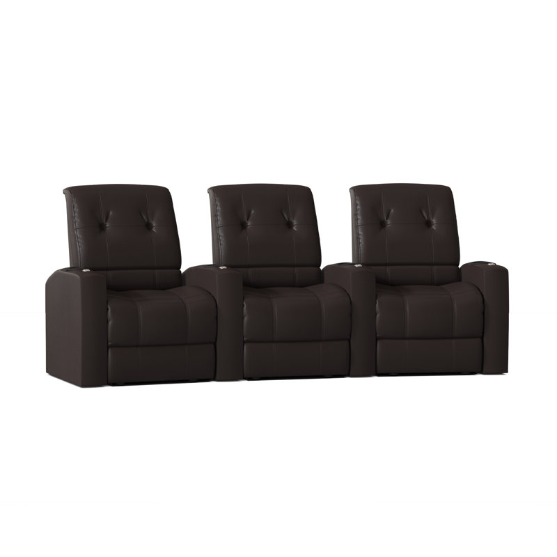 Sièges de rangée de cinéma (rangée de 3), Espresso luxe, Manuel