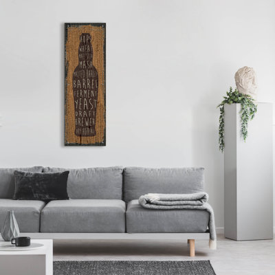 «Craft Beer Sign 4» par Erin Clark, art mural en verre acrylique